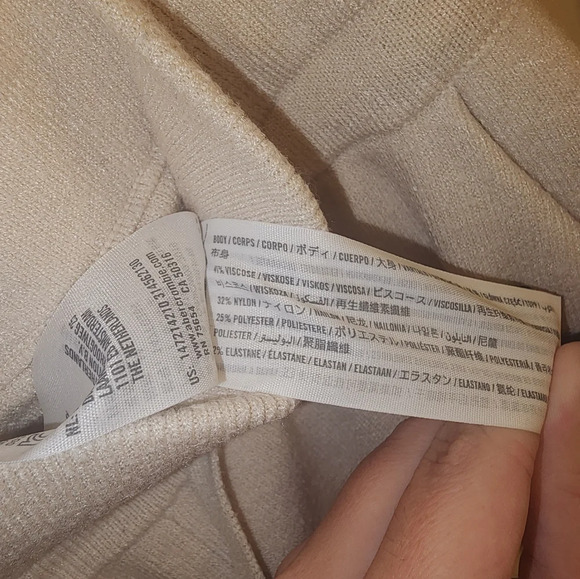 Abercrombie & Fitch soft cream color sweatpants size MED - Picture 5 of 6